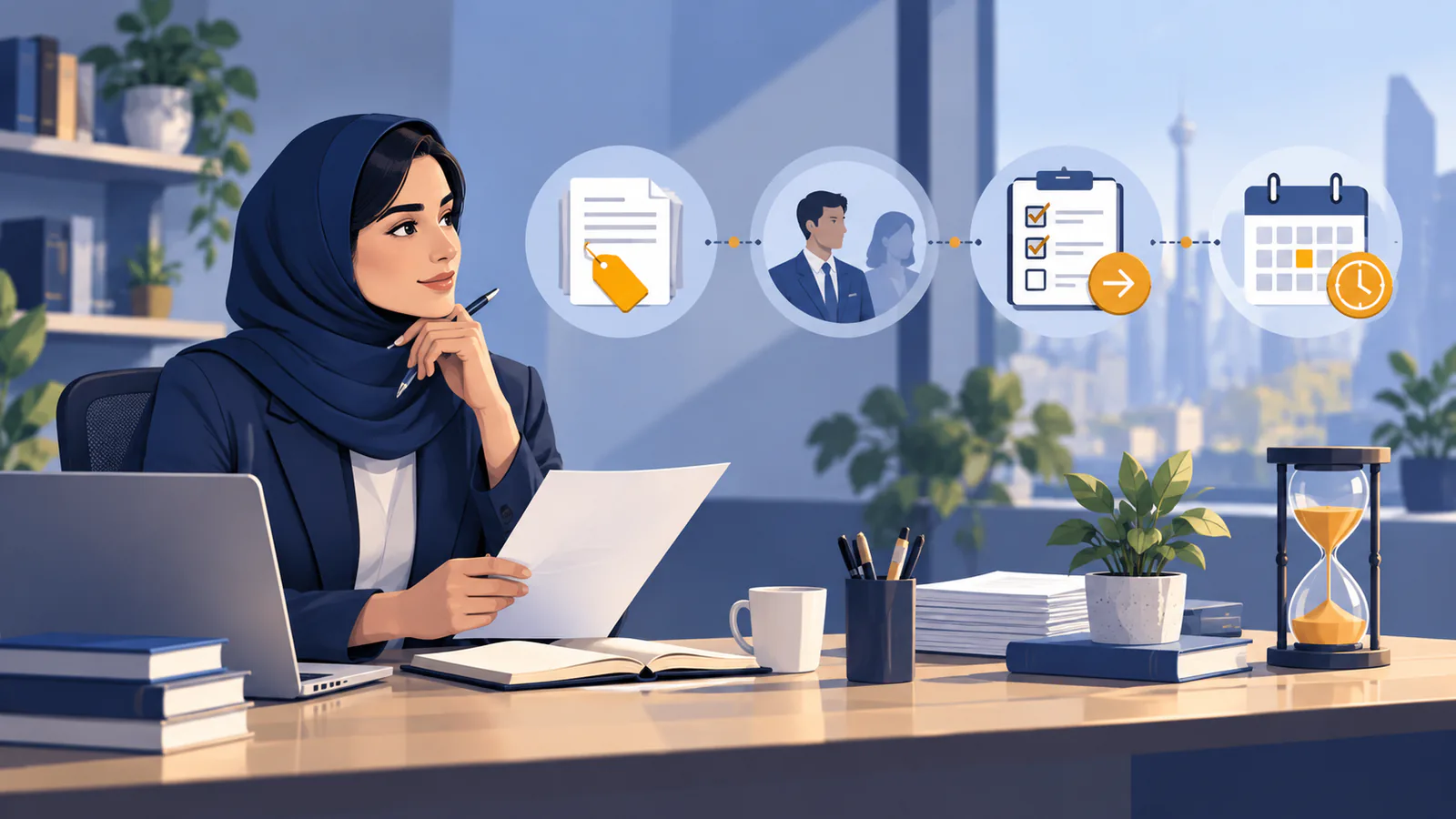نمای کلی یادآوری مکاتبات اداری