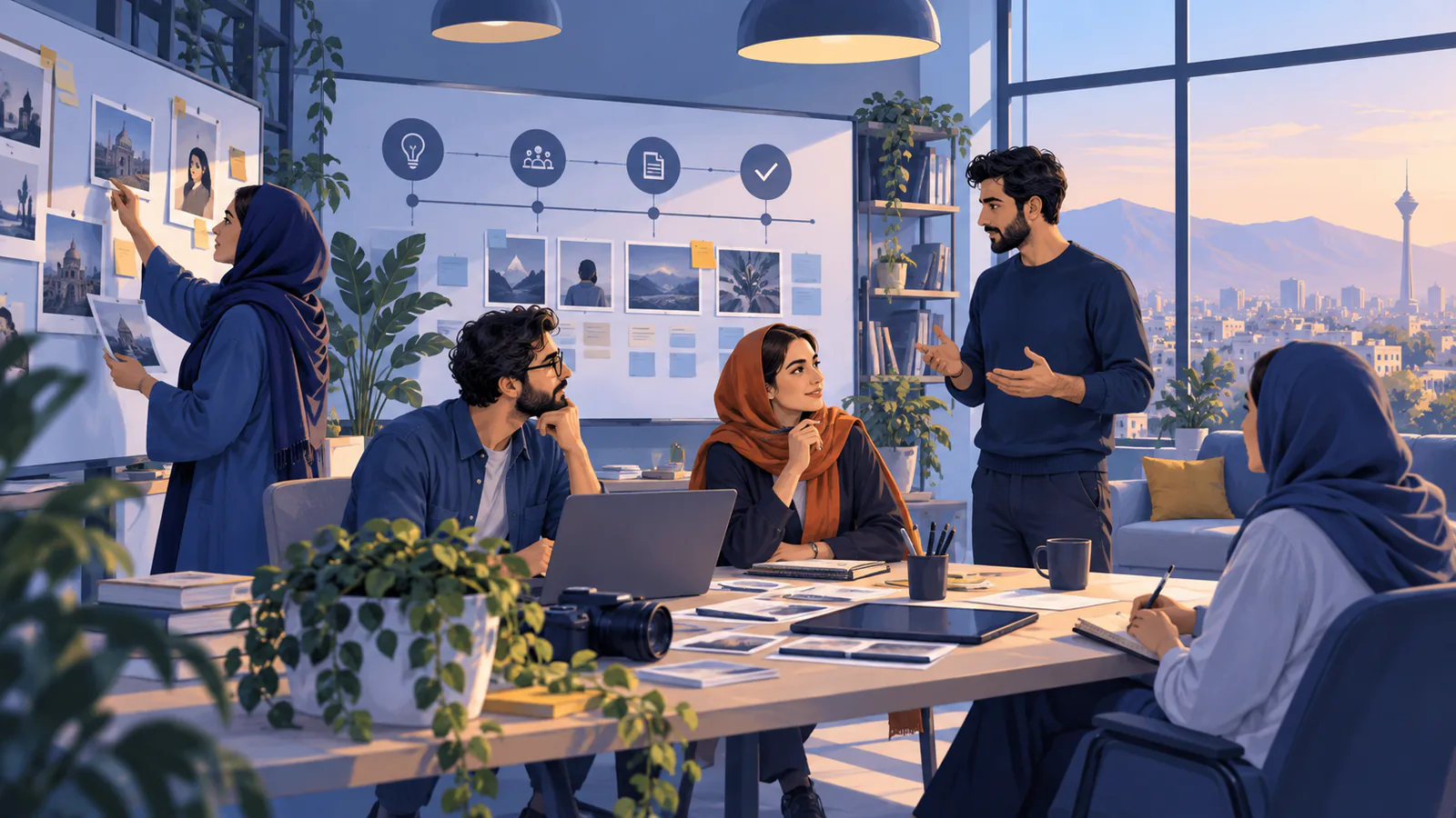 نمای کلی مدیریت فرایند تولید محتوا