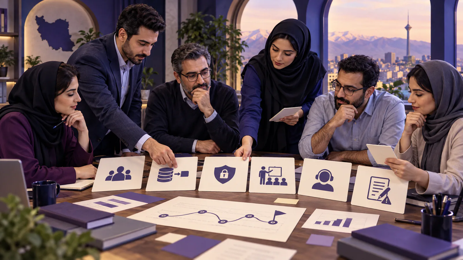 تصویر مفهومی راهنمای خرید CRM