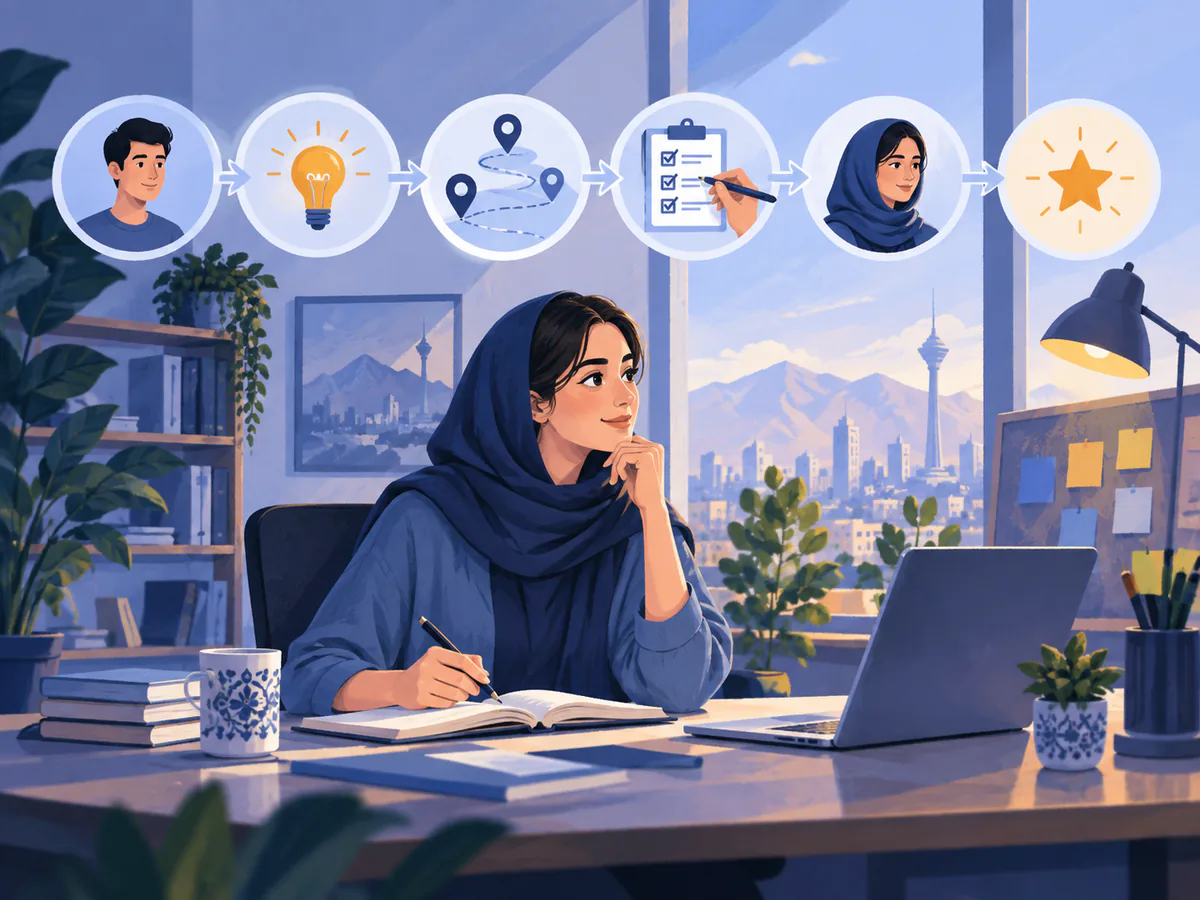 مسیر عملی اجرای قالب پیگیری مشتری