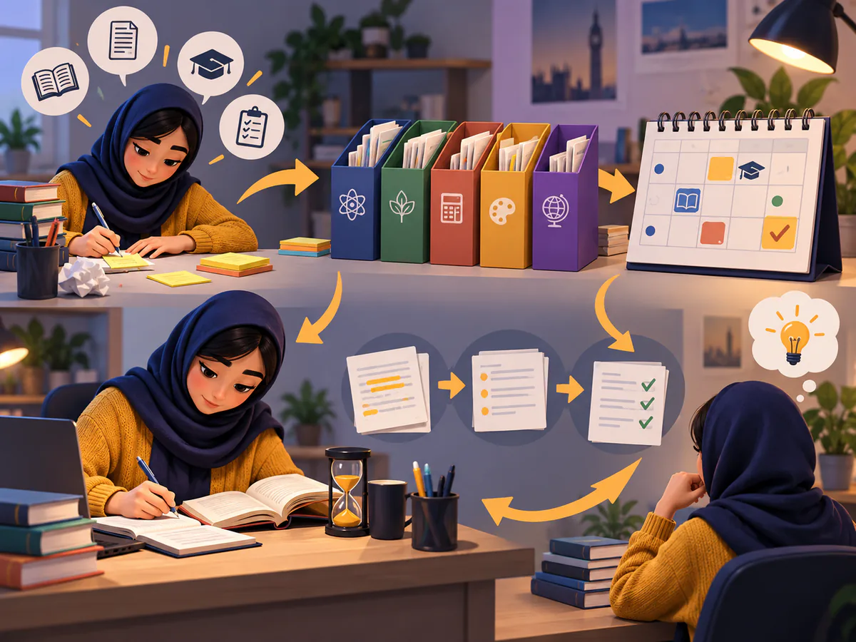 مسیر عملی اجرای یادآوری امتحان و تکالیف