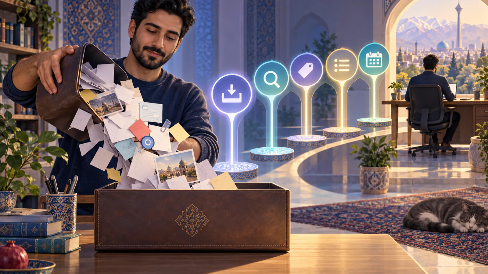 تصویر مفهومی روش GTD