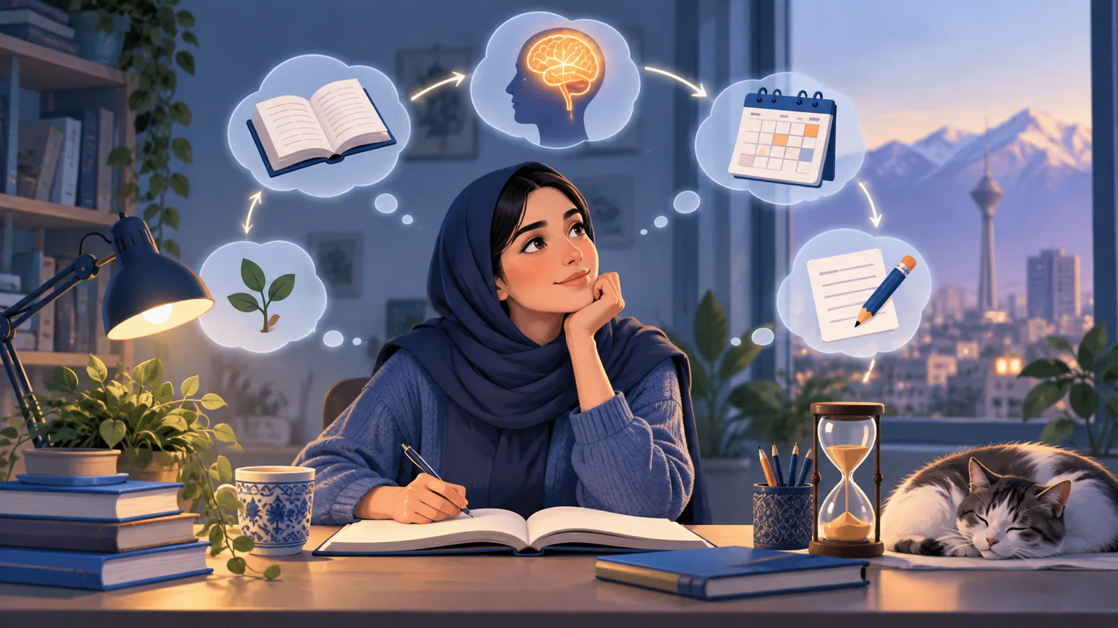 نمای کلی چگونه مطالب را فراموش نکنیم
