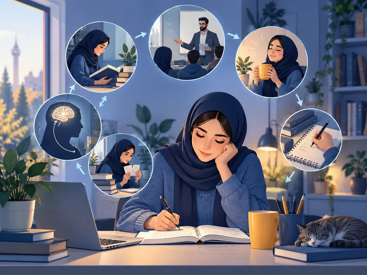 مفهوم ها و اجزای اصلی روش صحیح درس خواندن
