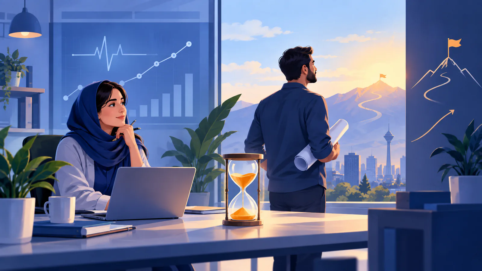 نمای کلی تفاوت KPI و OKR