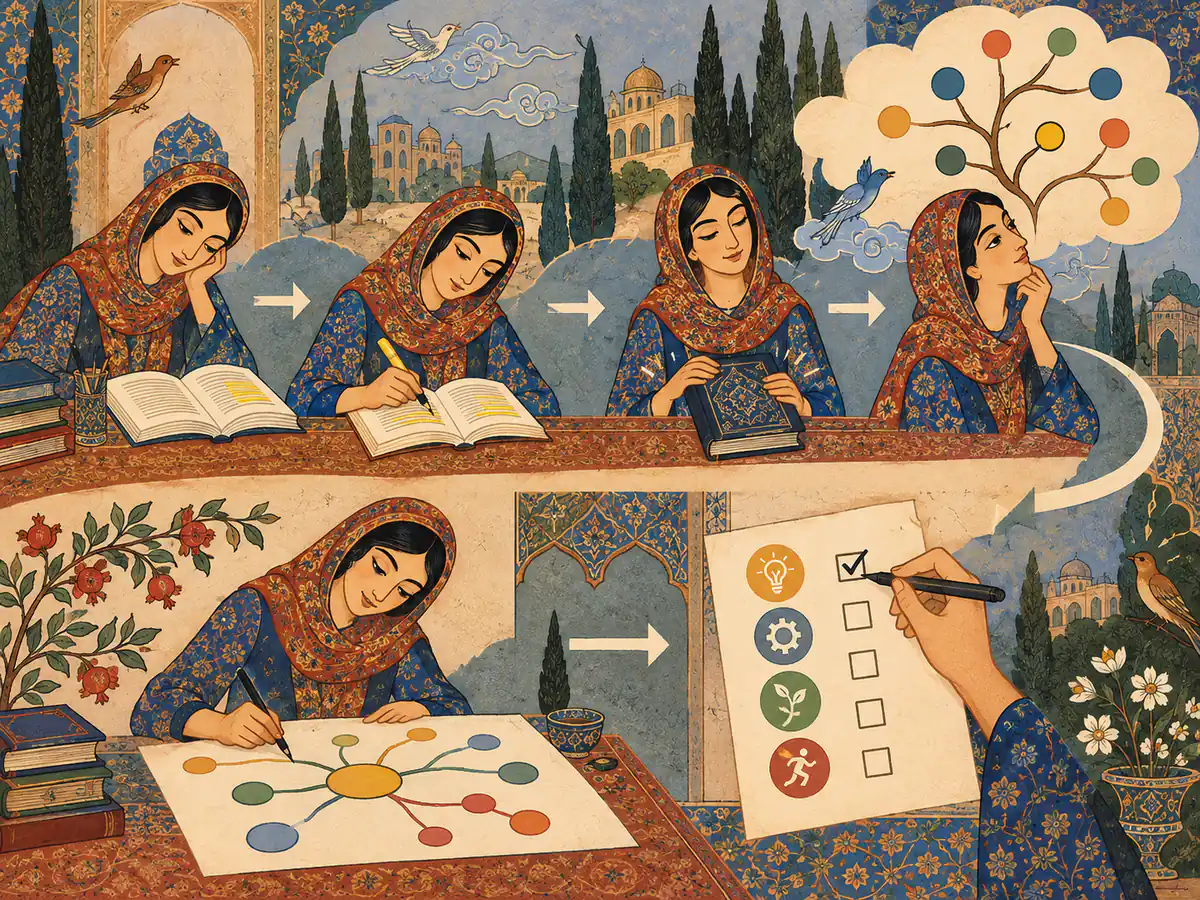 مسیر عملی اجرای نقشه ذهنی برای کتاب