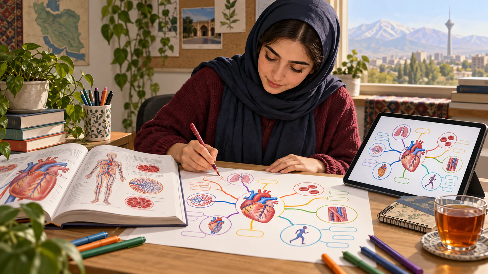 تصویر مفهومی نقشه ذهنی فصل درسی
