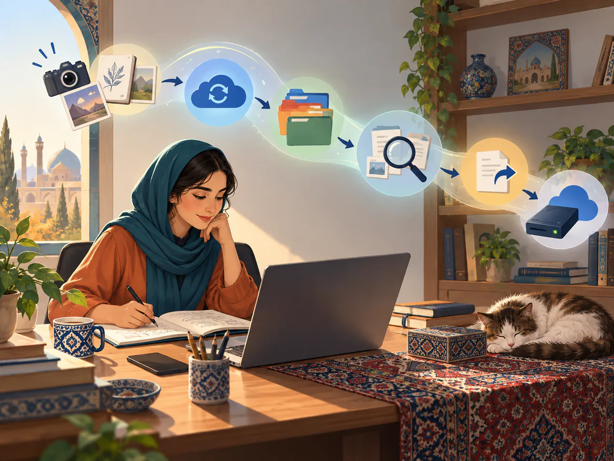 مسیر عملی اجرای دفترچه یادداشت آنلاین فارسی