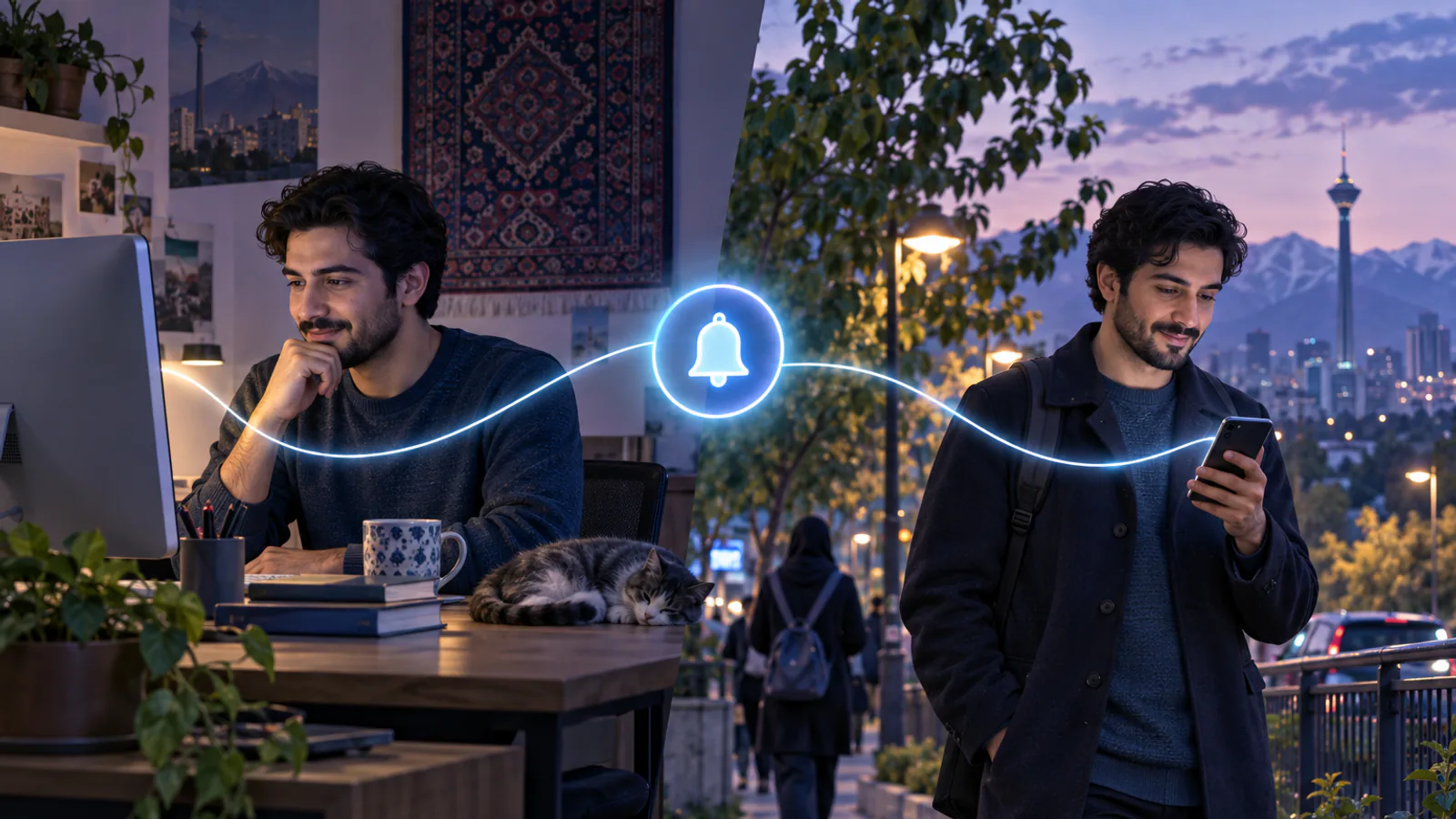تصویر مفهومی یادآور آنلاین