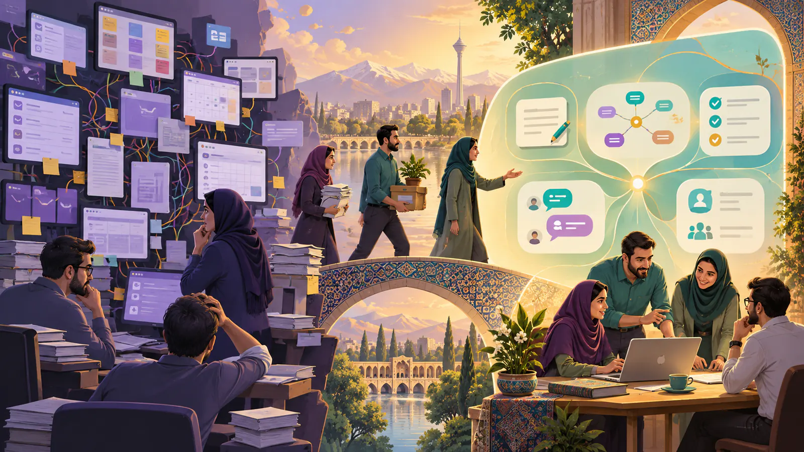 تصویر مفهومی جایگزین فارسی Notion
