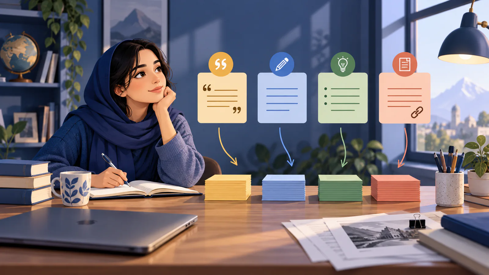 نمای کلی یادداشت برداری پژوهشی