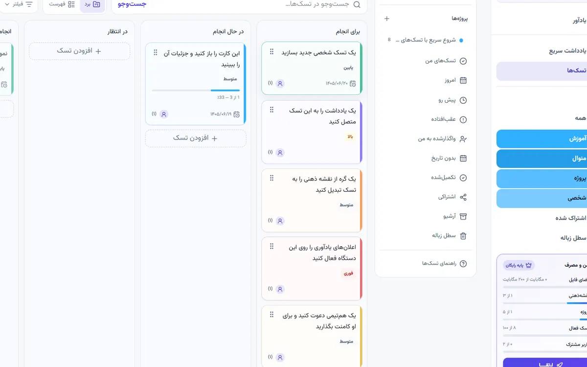 نمونه اجرای بوم مدل کسب و کار چیست در پنل واقعی نوتوا