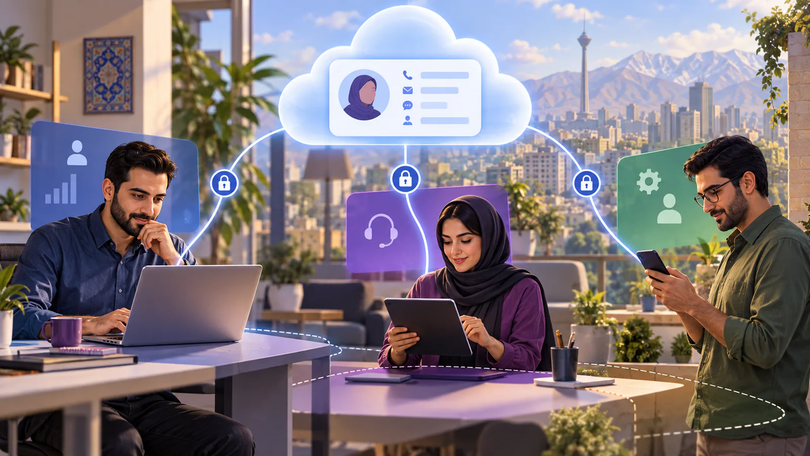 تصویر مفهومی CRM ابری چیست